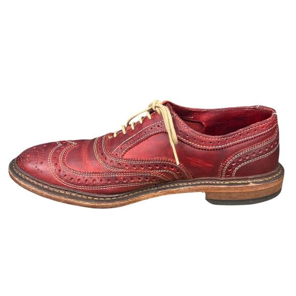 Allen Edmonds Neumok Red Distressed Wide Brogue Dress Shoes Size 7 E main image 9